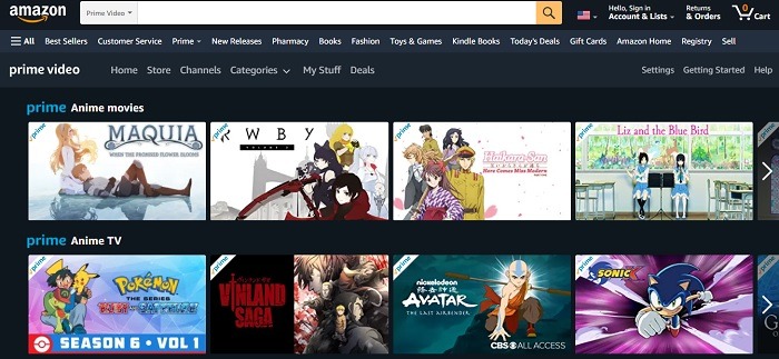 Best Sites To Watch Anime Amazon