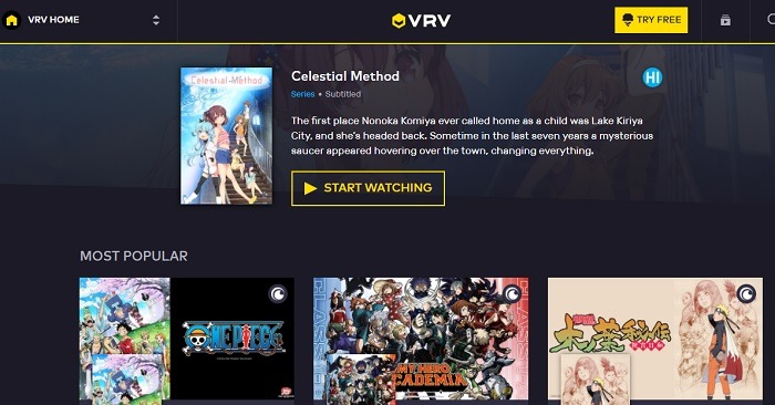 Best Sites To Watch Anime Vrv