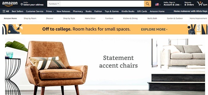 Best Websites For Online Furniture Shopping Amazon