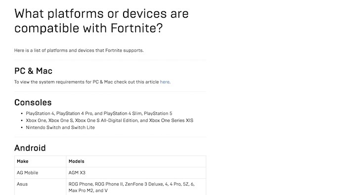 Get Started Fortnite Game Platforms