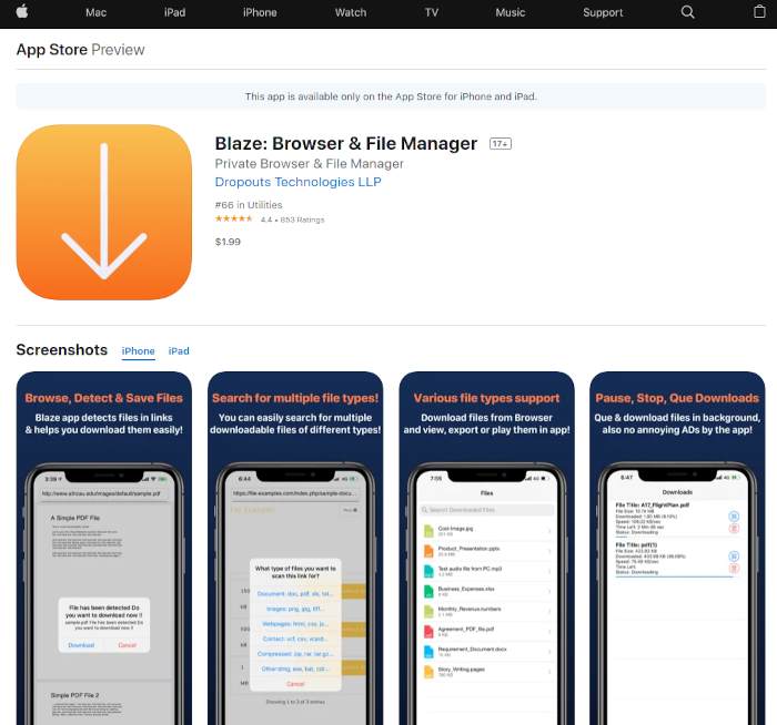 Ios App Store Blaze Browser