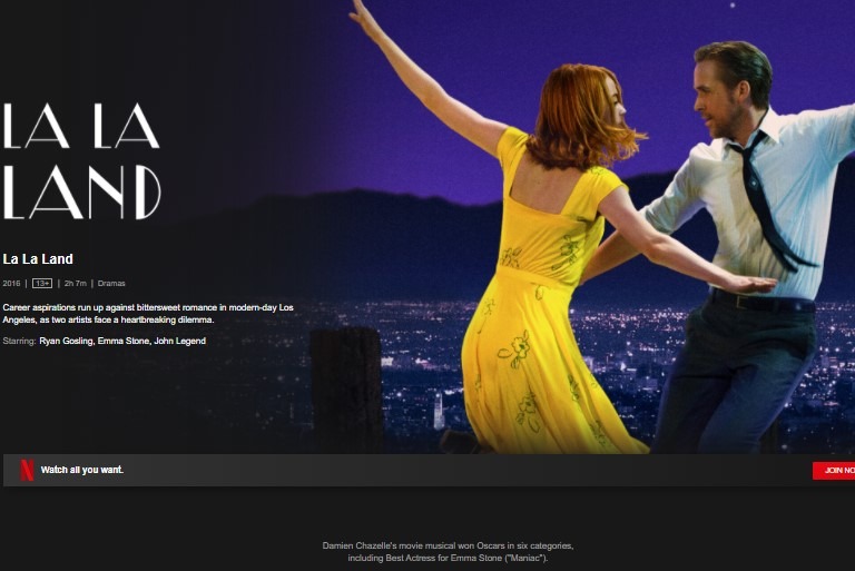 Feel Good Movies On Netflix La La Land