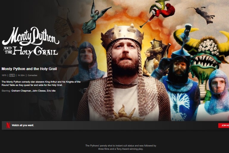 Feel Good Movies On Netflix Monty Python