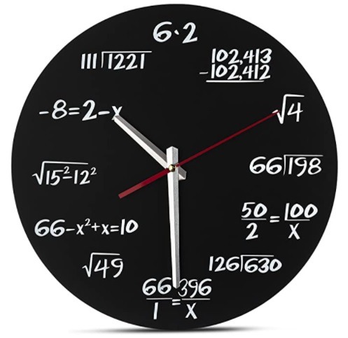 Best Gift Ideas For Geeks Math Clock
