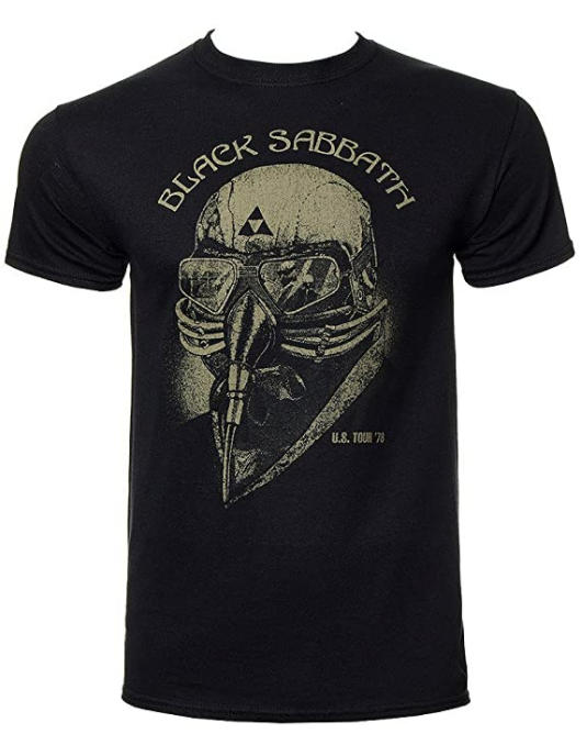 Superhero Movie Gifts Black Sabbath Tour T Shirt