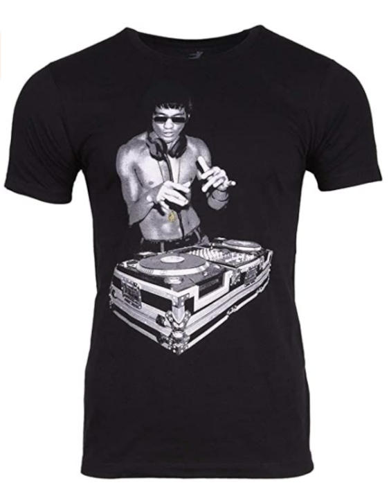 Superhero Movie Gifts Dj Bruce Lee T Shirt