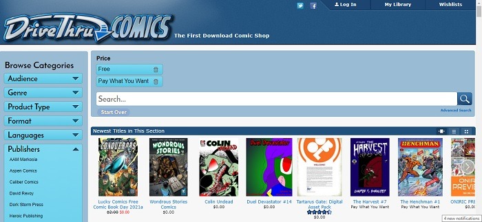 Best Sites To Read Comics Online Drivethru