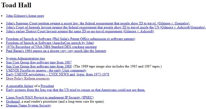 Oldest Websites On The Internet You Can Still Visit Toad