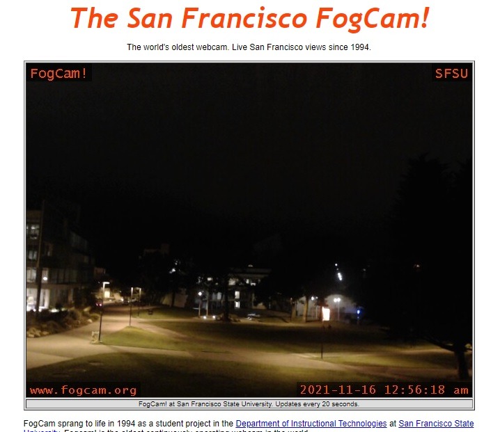 Oldest Websites On The Internet You Can Visit Today Fogcam