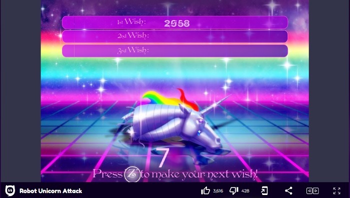 Quick Web Browser Games To Play When Youre Feeling Whatever Robot Unicorn Attack2