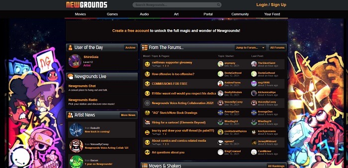 The Oldest Internet Forums You Can Still Visit Newgrounds Community