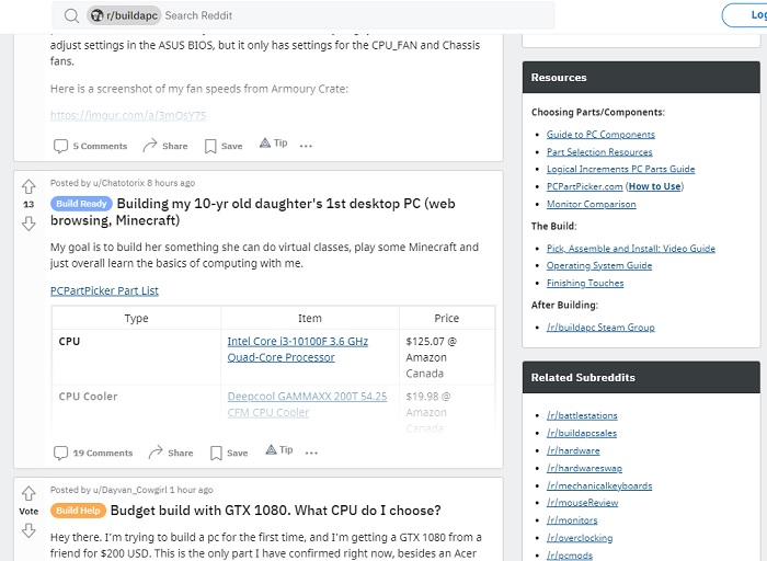 Best Online Communities To Help You Build A Gaming Pc Buildapc