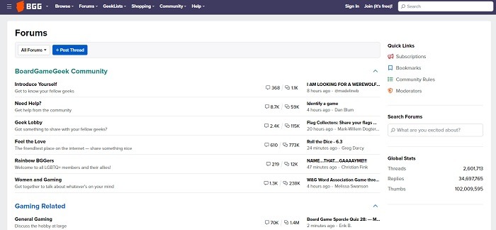 Best Online Board Game Communities Bgg