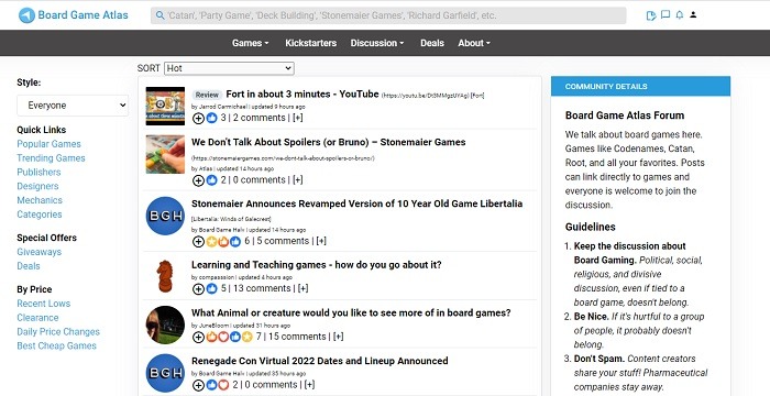 Best Online Board Game Communities Board Game Atlas