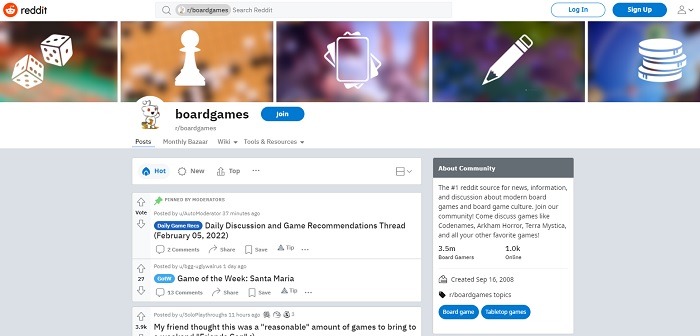 Best Online Board Game Communities Redditbg Main