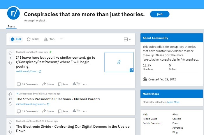 Get Your Tinfoil Hat On In These Conspiracy Subreddits Conspiracy Facts