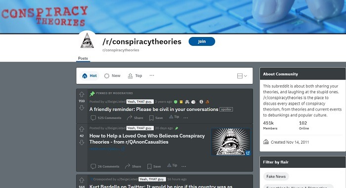 Get Your Tinfoil Hat On In These Conspiracy Subreddits Conspiracy Theories