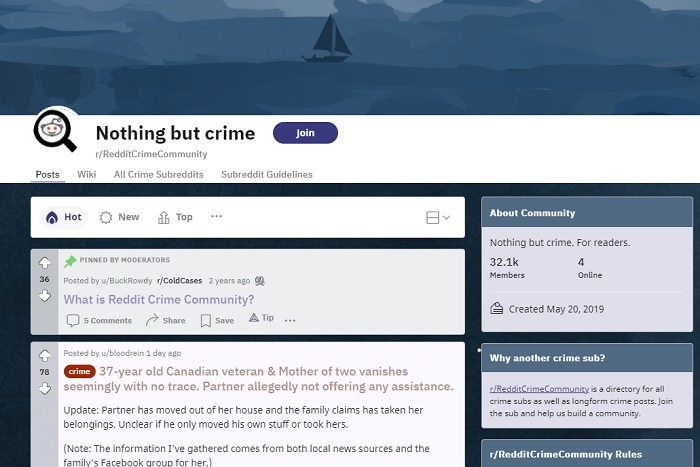 Internet Sleuths Should Join These Subreddits That Solve Crimes Redditcrimecommunity