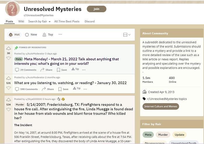 Internet Sleuths Should Join These Subreddits That Solve Crimes Unresolvedmysteries