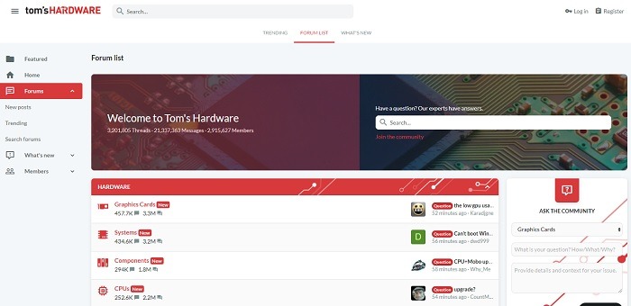Best Subreddits And Forums For Tech Support Toms Hardware