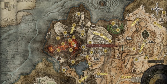 Elden Ring Best Sorceries Azur Map