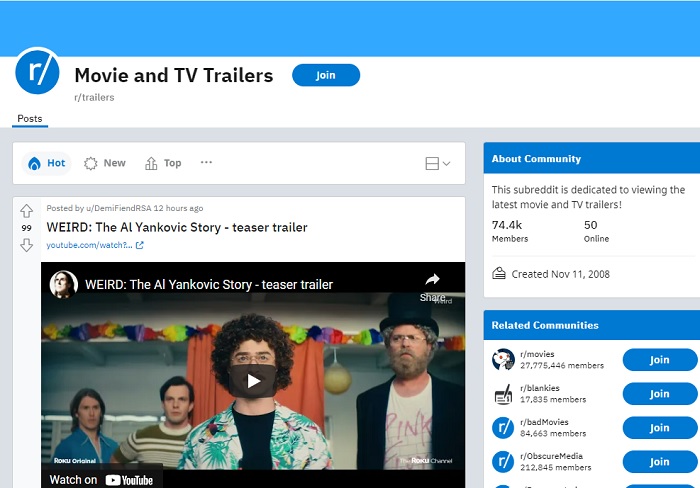 Best Subreddits For Movie Lovers Trailers