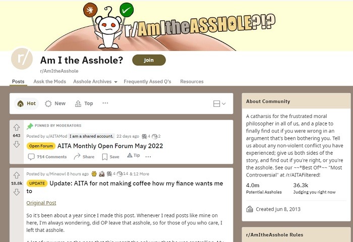 Fascinating Subreddits To Binge On Asshole