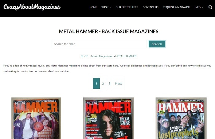 Where To Buy Old Heavy Metal Magazines Online Crazy