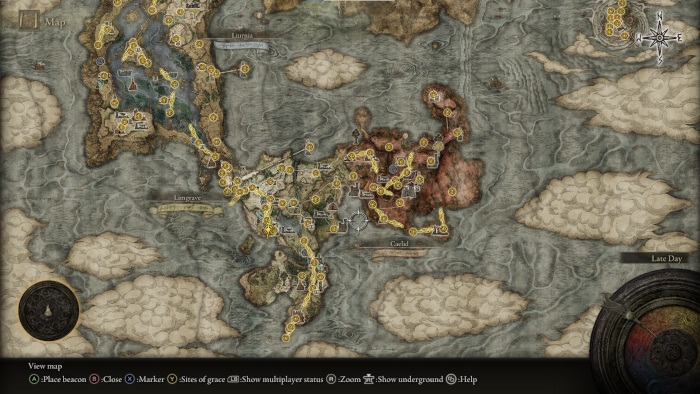 Elden Ring Newgame Map