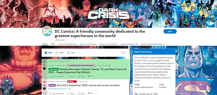 Best Subreddits For Comic Fans Dc