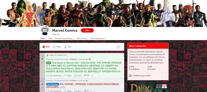 Best Subreddits For Comic Fans Marvel