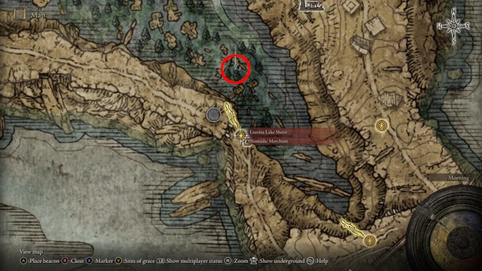 Elden Ring Map Location Liurnia East